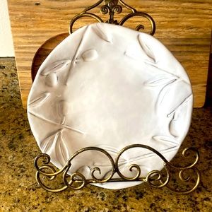 Vietri Salad Plate Incanto Pattern:Olive Set of 2 ** Rare Find ** Discontinued